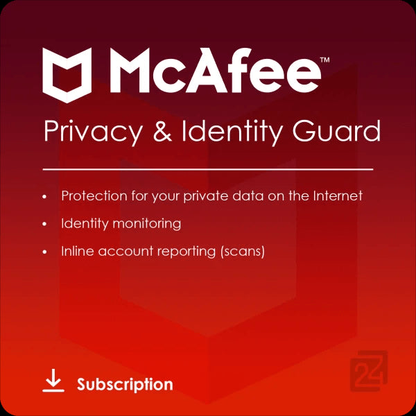 McAfee Privacy & Identity Guard (1 felhasználó / 1 év)