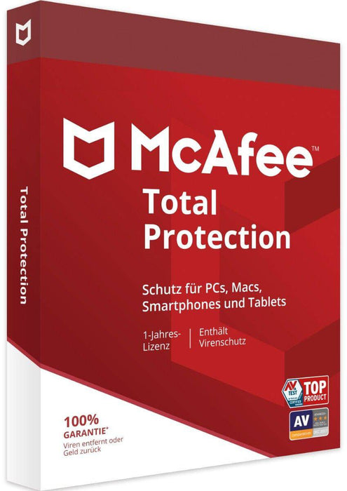 McAfee Total Protection (1 eszköz / 1 év) (EU)