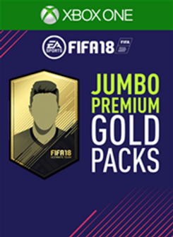 FIFA 18 (XBOX ONE) - 5 JUMBO PREMIUM GOLD PACKS DLC