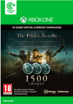 THE ELDER SCROLLS ONLINE TAMRIEL UNLIMITED 1500 CROWNS XBOX ONE - DIGITAL CODE